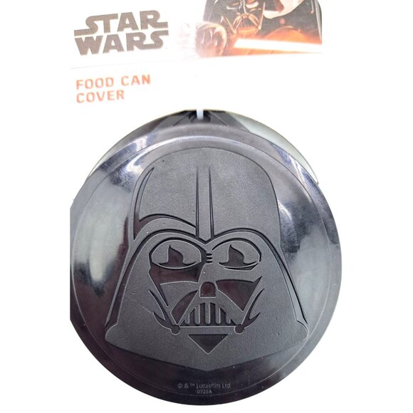 Star Wars Darth Vader 3 Food Can Covers Lid For Pet Or Human Food Storage Disney - Picture 4 of 5